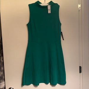 Green swing dress